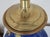Late 20th Century Chinese Cloisonne Table Lamps With Flowers & Butterfly in Cobalt Blue - a Pair For Sale - Image 9 of 10