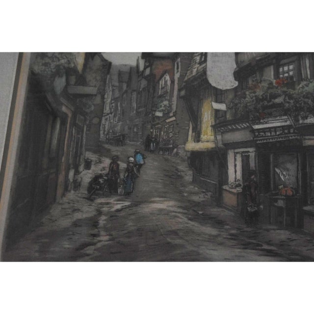 Le Garf - 'Lisieux' Signed Hand Colored Print For Sale - Image 4 of 5