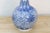 1970s 1970s Eleganted Neck Blue & White Vase For Sale - Image 5 of 8