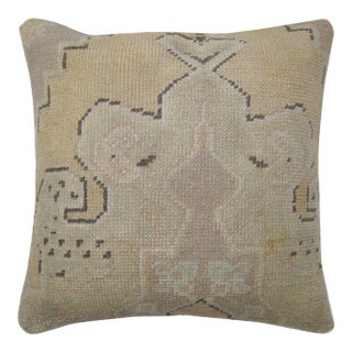 Zabihi Collection Vintage Oushak Rug Pillow For Sale