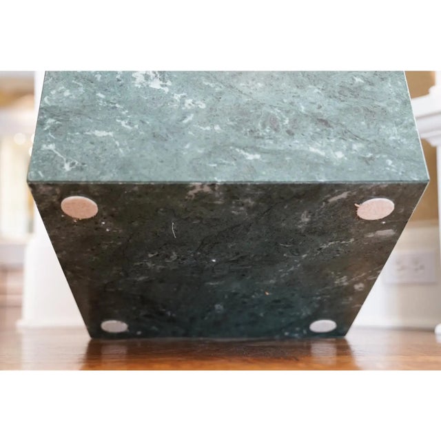 Late 20th Century Green Marble Pedestal For Sale In Nashville - Image 6 of 6