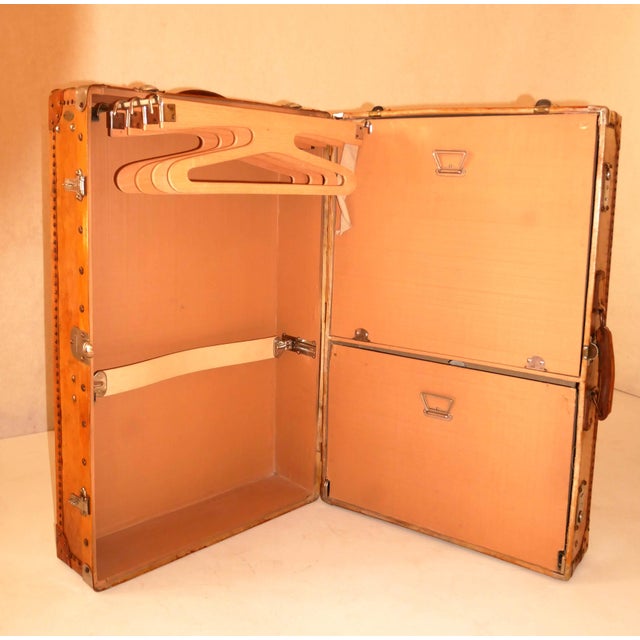 Leather Travel Trunk, France, 1930s For Sale - Image 4 of 10