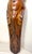 Huge Antique Hand Carved Wood Oak Figural Nude Lady Woman Wall Shelf Sculpture For Sale - Image 10 of 16
