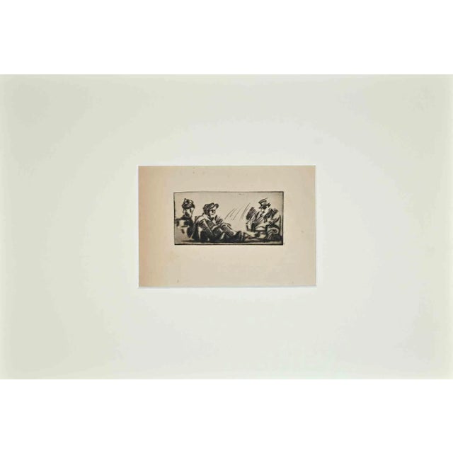 Soldier at the Front is an original etching realized by Anselmo Bucci in 1917. Limited edition of 200 copies. The artwork...