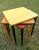 1950s Francis Hosken Painted Yellow & Red with Black Wood Stacking Tables - Set of 3 For Sale - Image 10 of 10