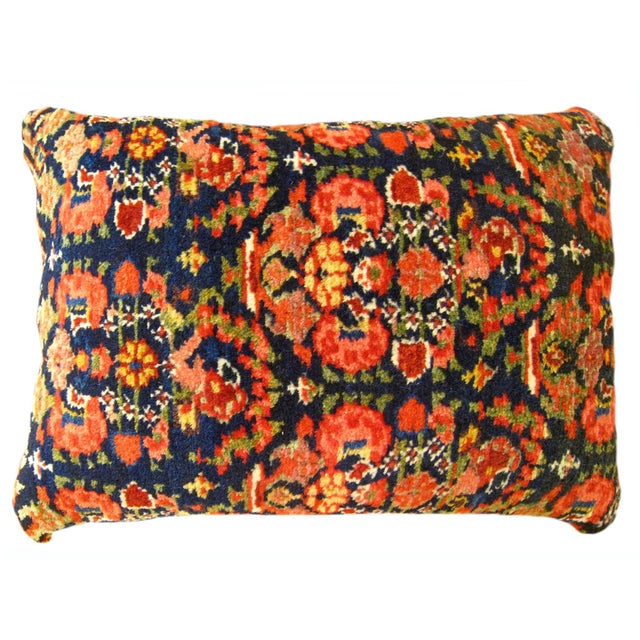 1920s Set of Decorative Antique Persian Malayer Carpet Pillows - Set of 4 For Sale - Image 5 of 12
