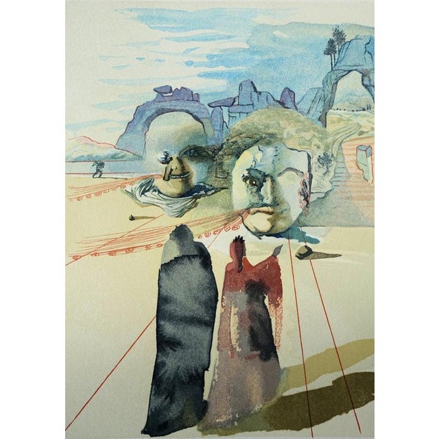 Salvador dali (1904-1989) purgatory 20: avarice and prodigality color woodcut unsigned on bfk rives vellum 26 x 33 cm (c....