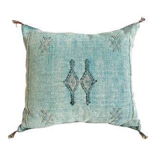 Turquoise Kilim Pillow For Sale