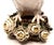 Vintage Majolica Owl Lamp Made in Italy by Mottahedeh Including Shade For Sale - Image 10 of 13