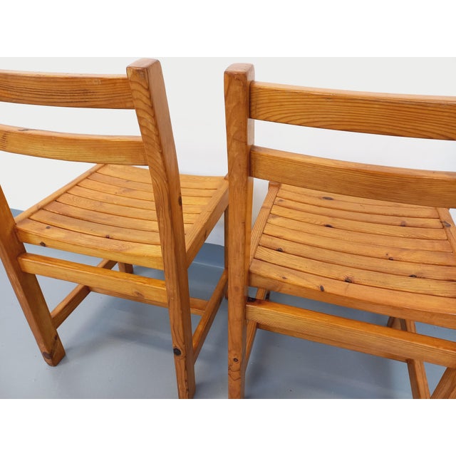 Set of Vintage Pine Chairs, 1970s For Sale - Image 12 of 15