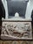 reproduction of a classical Greek votive relief depicting the abduction of the nymph Basile by the hero Echelos, driven by...