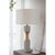 Gray & Gold Geometric Table Lamp For Sale - Image 6 of 11