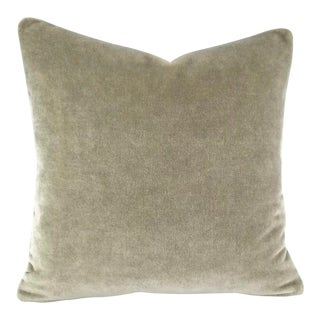 Mario Sirtori Alpaca Mohair Gray Pillow Cover For Sale