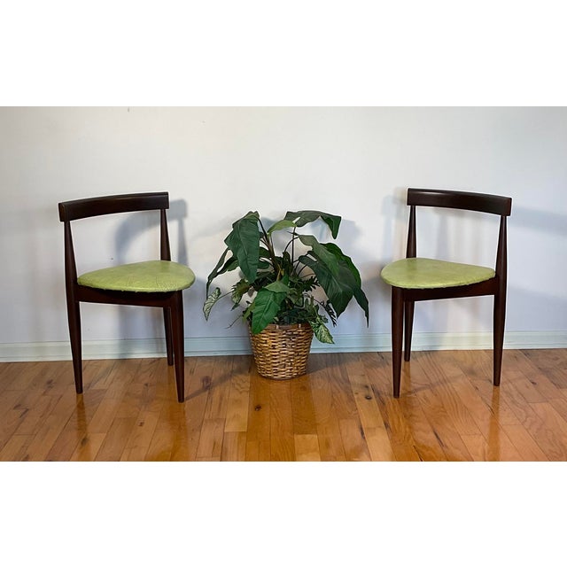 Pair of Danish Modern Holabird American ThreeLegged Chairs Designed by