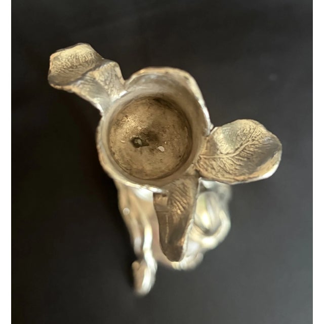 1920s Vintage/Antique Art Nouveau Silver Taper Candle Stick Holder For Sale - Image 5 of 8