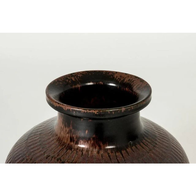 Gustavsberg Stoneware Floor Vase by Stig Lindberg for Gustavsberg, 1960s For Sale - Image 4 of 9