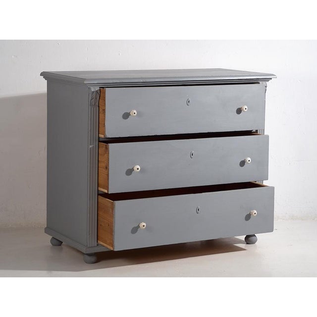 Gray Chest of Drawers, 1920s For Sale - Image 10 of 15