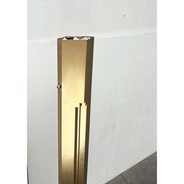 Metal Postmodern Italian Golden Model Totem Floor Lamp by Kazuhide Takahama for Sirrah, 1980s For Sale - Image 7 of 18
