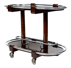Art Deco Chrome Bar Cart