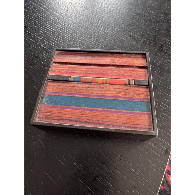 Wood Vintage Marquetry Box by Robert McKeown, 1981 For Sale - Image 7 of 8