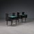 Metal Italian Black Nightstands with Glass Top, 1950s, Set of 2 For Sale - Image 7 of 7