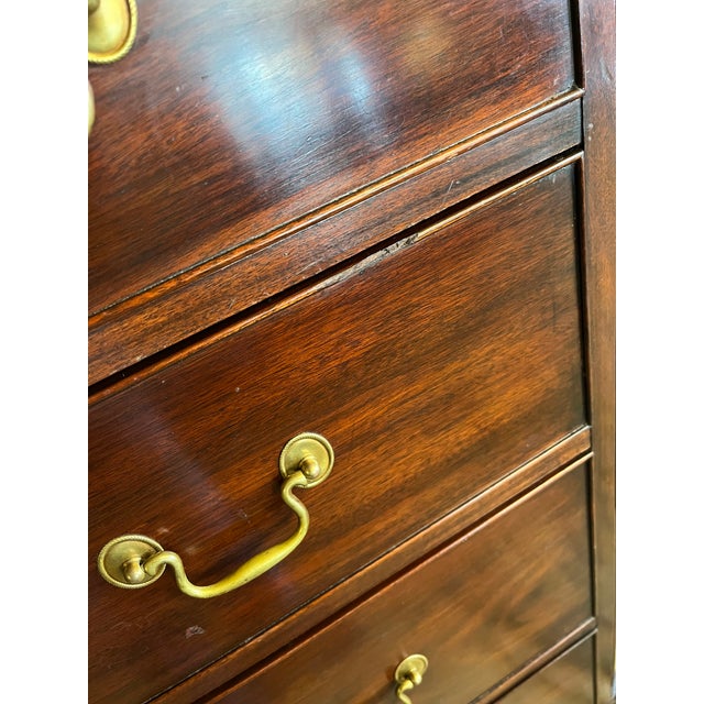 Brown Late 20th Century Henkel-Harris New Market High Chest of Drawers For Sale - Image 8 of 12