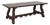 Antique Spanish Revival Solid Wood Trestle Dining Table, Mid 20th Century For Sale