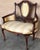 1900 - 1909 Pair of Art Nouveau Large Armchairs in Walnut For Sale - Image 5 of 9