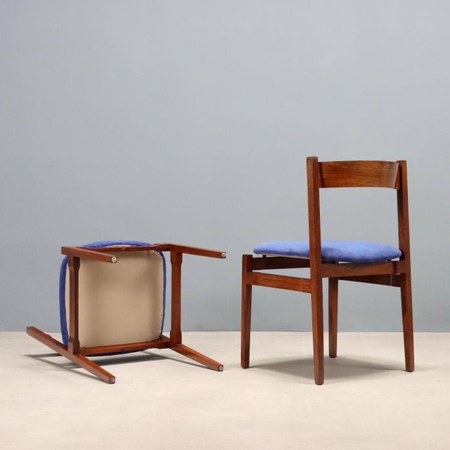 Four 101 Chairs by Gianfranco Frattini for Cassina, Set of 4 For Sale - Image 10 of 11
