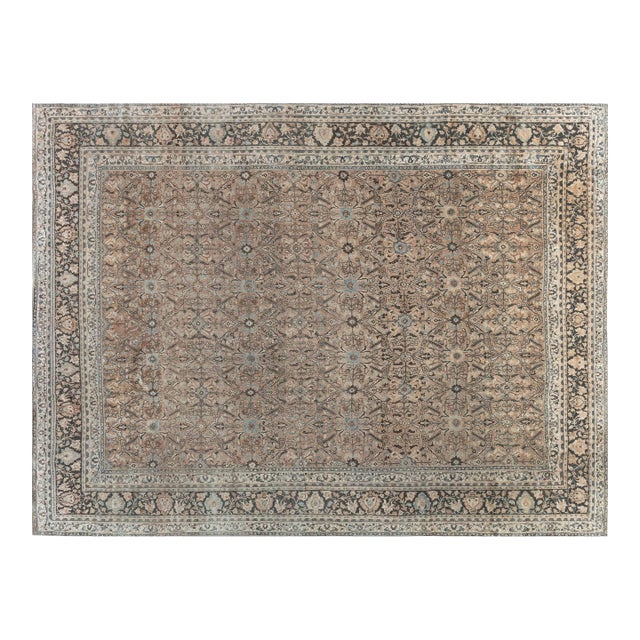 Antique Persian Meshad Carpet For Sale