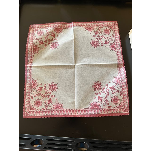 Vintage Bolsius Napkins, Candlesticks and Candle Holders Set- 20 Pieces For Sale - Image 12 of 12