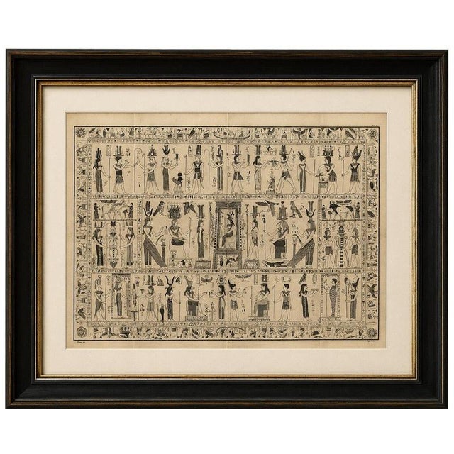 After Montfaucon, Bembine Tablet of Isis from Antiquity Explained, 1721, Engraving For Sale - Image 11 of 11