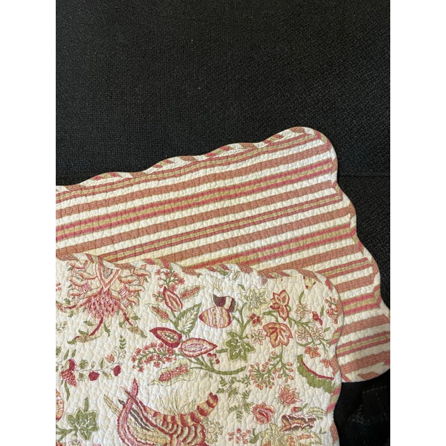Pierre Frey French Botanical Reversible Table Runner For Sale - Image 9 of 10