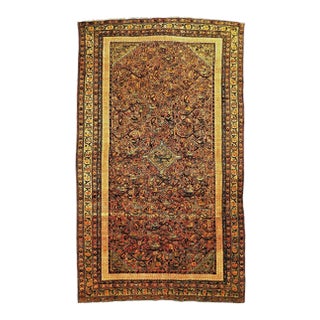 Antique Persian Malayer Farahan Rug- 3′10″ × 6′6″ For Sale