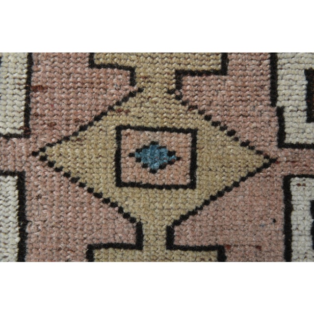 Red Vintage Turkish Oushak Handmade Wool Cotton Red Area Rug For Sale - Image 8 of 11