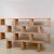 Contemporary Verticale' Four Shelves Polished Oak Shelving Unit For Sale - Image 3 of 11