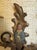 Pair of Vintage Chinoiserie Figural Gilt Metal Candle Wall Sconces For Sale In Philadelphia - Image 6 of 12