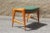 Italian Bench in Solid Maple and Eco-Leather, 1950s For Sale - Image 4 of 10