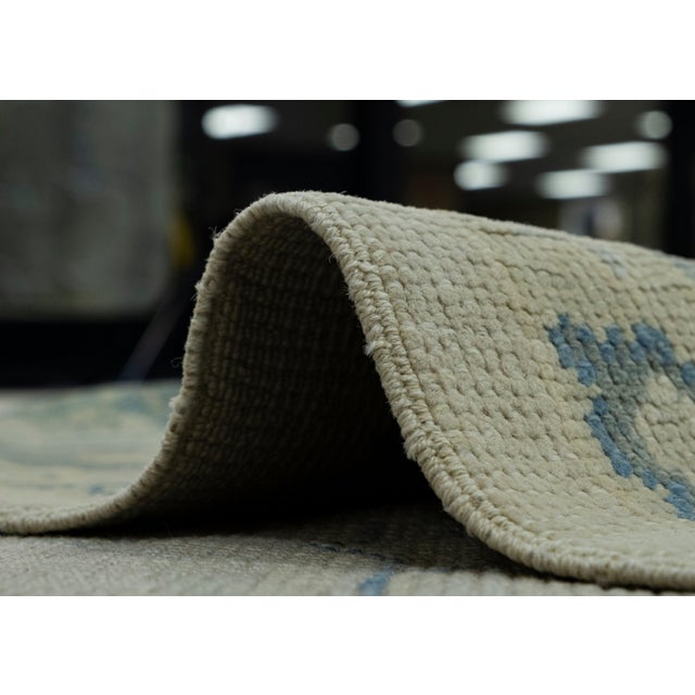 Gray Turkish Oushak Rug 9' x 12'2" #18582 For Sale - Image 8 of 8