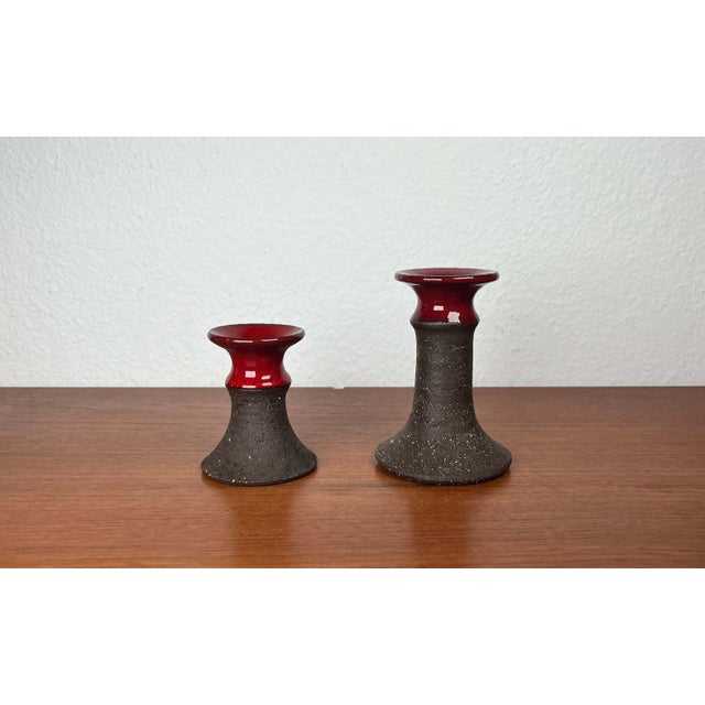 Mid-Century Modern Danish Studio Pottery Candleholder from Lehmann Pottery, 1960s, Set of 2 For Sale - Image 18 of 18