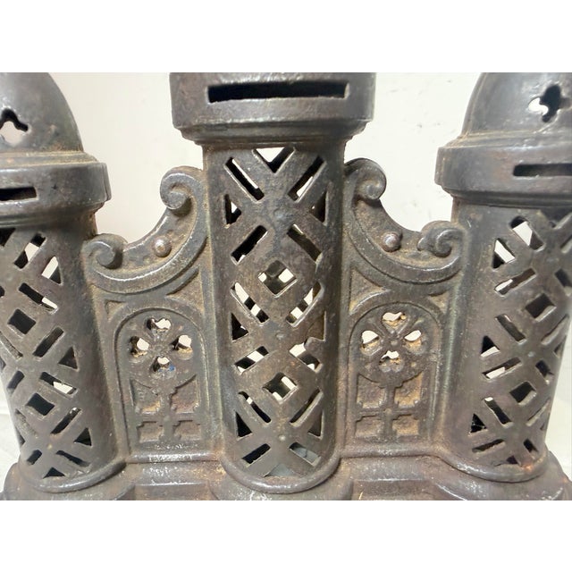 19th Century Rare Antique 19th Century Church Towers Eddy & Stephens Company Still Coin Bank For Sale - Image 5 of 13