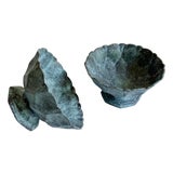 Vintage Bronze Verdigris Footed Bowls - A Pair For Sale