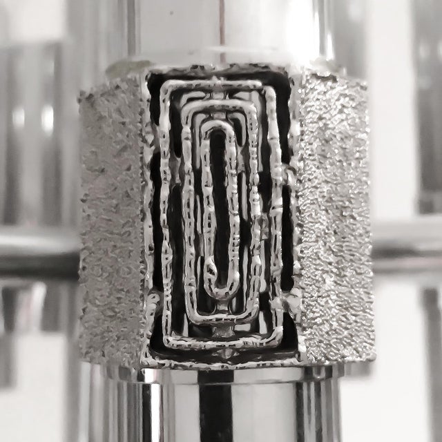 1960s Brutalist 25-Light Chandelier in Chrome by Angelo Brotto for Esperia, Italy, 1960s For Sale - Image 5 of 9