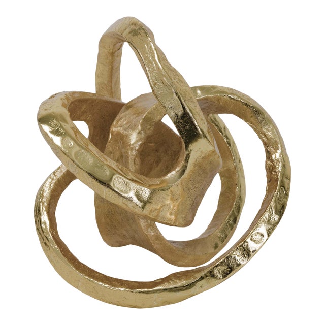 Regina Andrew Metal Knot in Gold For Sale