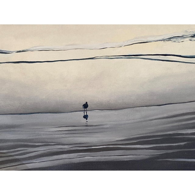 Contemporary "Solo" Contemporary Seascape Oil Painting, by Jessica Fairley For Sale - Image 3 of 8