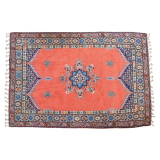 Vintage Moroccan Carpet - 6'8" X 9'6" For Sale