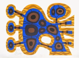 1965 Michel Fochler Space Age Lithograph