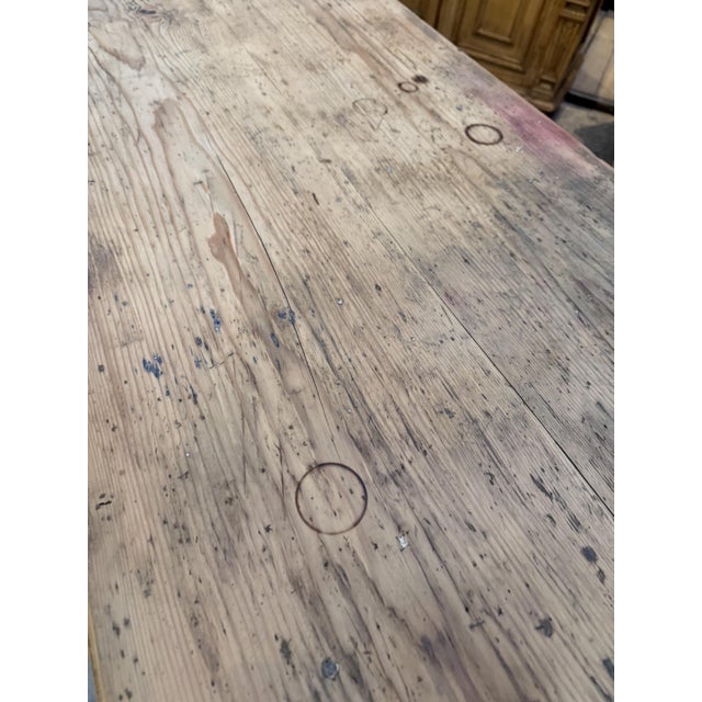 Early 20th Century Green Wooden Counter For Sale - Image 13 of 14