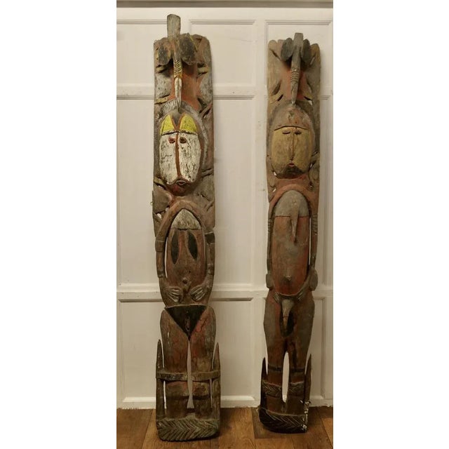Very Tall African Marriage Figure Panels, 1800s, Set of 2 For Sale - Image 11 of 11
