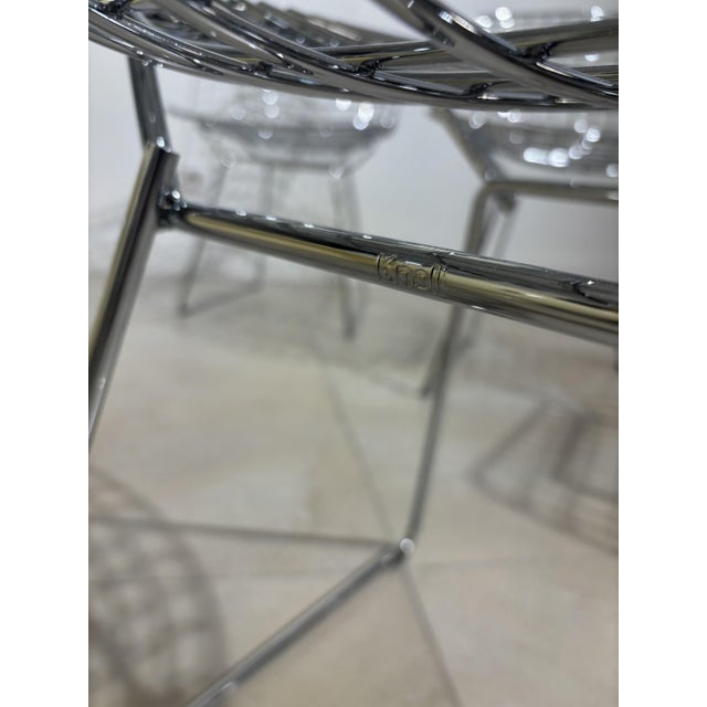 Metal Chair by Harry Bertoia for Knoll Inc. / Knoll International, 2010s For Sale - Image 7 of 9